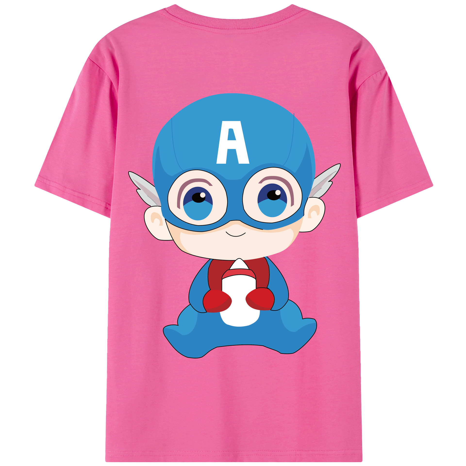 （画像用） アベンジャーズ The Avengers レディース半袖Tシャツ(バックプリント)